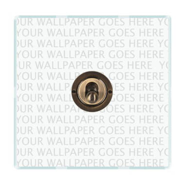 Wisteria Perception Clear Perspex 1 Gang Intermediate Toggle Switch