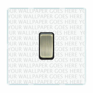 Wisteria Perception Clear Perspex 1 Gang Intermediate Rocker Switch