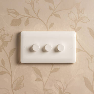 Envirolight Verve 4 Gang LED Rotary Dimmer Switch