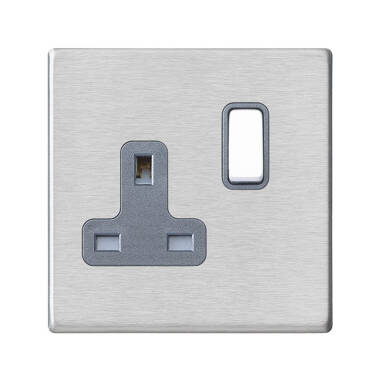 Edit Hartland Screwless 2 Gang Double UK Socket