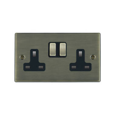 Edit Hartland 2 Gang Double UK Socket