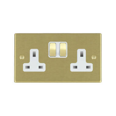 Edit Hartland 2 Gang Double UK Socket