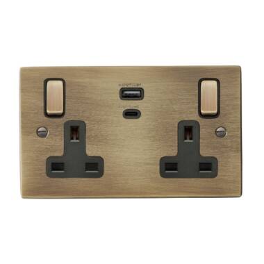 Edit Hartland UK Socket with USB C Charging Ports