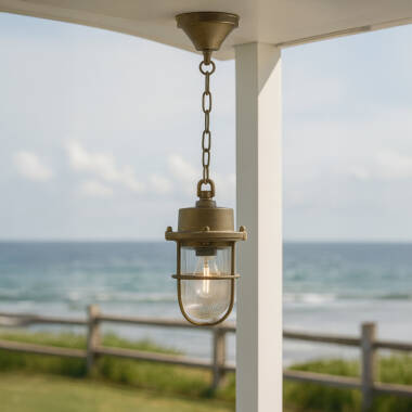 Image of Westport Coastal Bell Outdoor Pendant Porch Lantern
