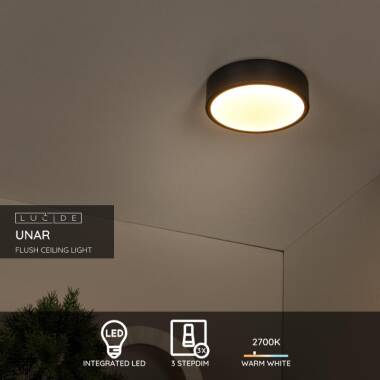 Image of Lucide Unar 36W LED Flush Light