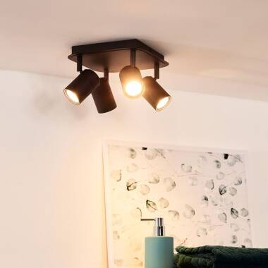 Image of Lucide Lennert 4 Light LED Spotlight Plate