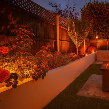 Image of EasyFit Remote 12V Garden Lights - Ash Colour Changing LED Spotlight Kit