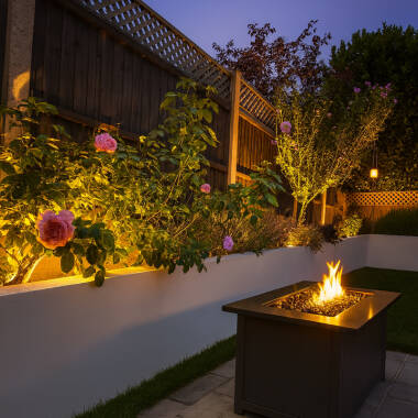 Image of EasyFit Remote 12V Garden Lights - Ash Colour Changing LED Spotlight Kit