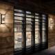 Image of Lucide Claire Half Lantern Outdoor Twin Wall Light