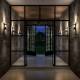 Image of Lucide Claire Half Lantern Outdoor Wall Light with PIR Sensor