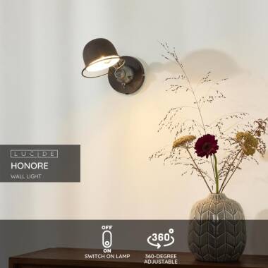 Image of Lucide Honore Adjustable Wall Light
