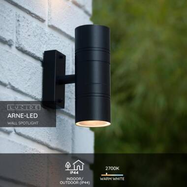 Image of Lucide Arne LED Outdoor Up & Down Wall Light