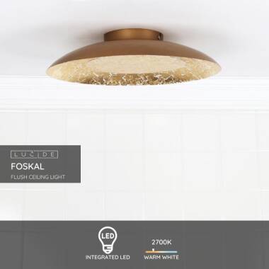 Image of Lucide Foskal LED Flush Ceiling Light