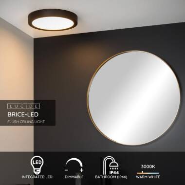 Image of Lucide Brice 30W LED Flush Ceiling Light