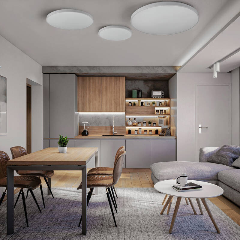 Image of Edit Agnes 16W Cool White LED Square Flush Light