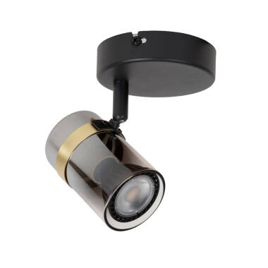 Image of Lucide Upton Glass Single Ceiling Spotlight