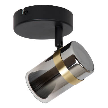 Image of Lucide Upton Glass Single Ceiling Spotlight