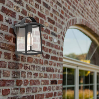 Image of Lutec Kelsey 185 Outdoor Lantern Wall Light