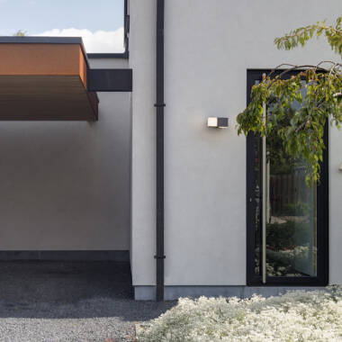 Image of Lutec Cuba LED 2 Light Adjustable Outdoor Flush Wall Light