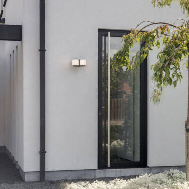 Image of Lutec Cuba LED 2 Light Adjustable Outdoor Flush Wall Light