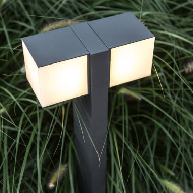 Image of Lutec Cuba 2 Light Adjustable LED Outdoor Bollard Light