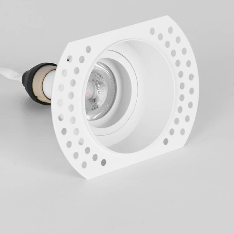 Image of Envirolight Round Recessed Plaster-In Trimless IP65 Fire Rated Fixed Downlight