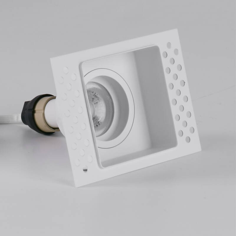 Image of Envirolight Square Plaster-In Trimless Fire Rated Fixed Downlight
