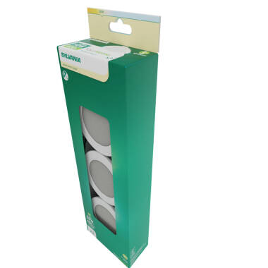 Image of Sylvania Sylspot Neos 3 x 4.8W Recessed Warm White Non-Dimmable LED IP65 Fixed Downlight - White