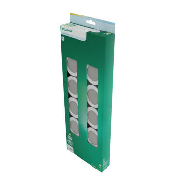 Image of Sylvania Sylspot Neos 10 x 4.8W Recessed Cool White Non-Dimmable LED IP65 Fixed Downlight - White