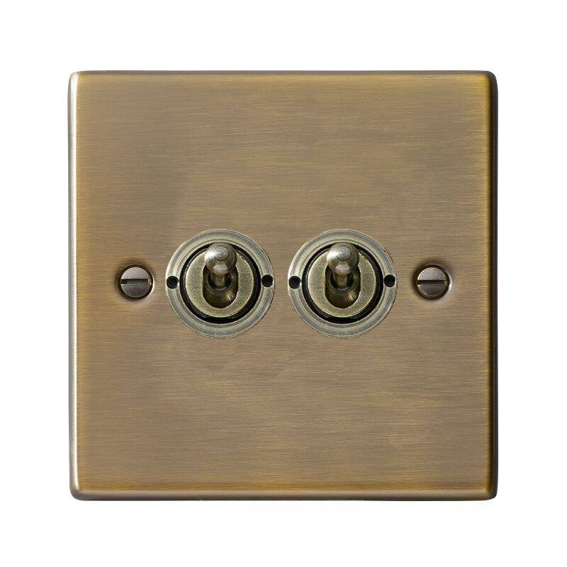 Image of Edit Hartland 2 Gang Two Way Toggle Switch