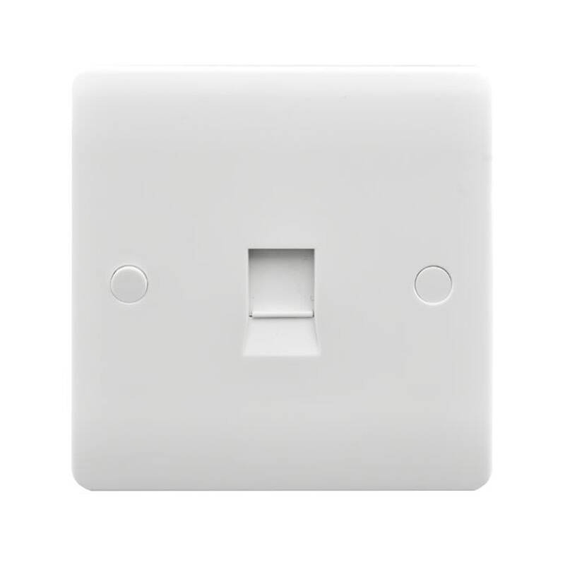 Image of Envirolight Verve 1 Gang RJ45 CAT5E Ethernet Socket Outlet