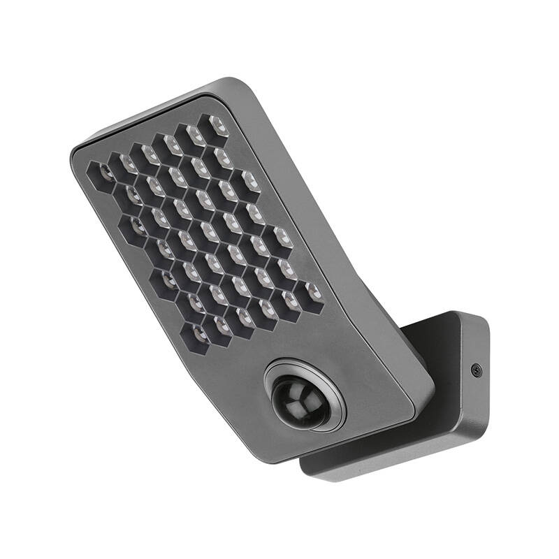 Image of Lutec Atlantis 14W 2000Lm Cool White LED IP54 Floodlight with PIR Movement Sensor