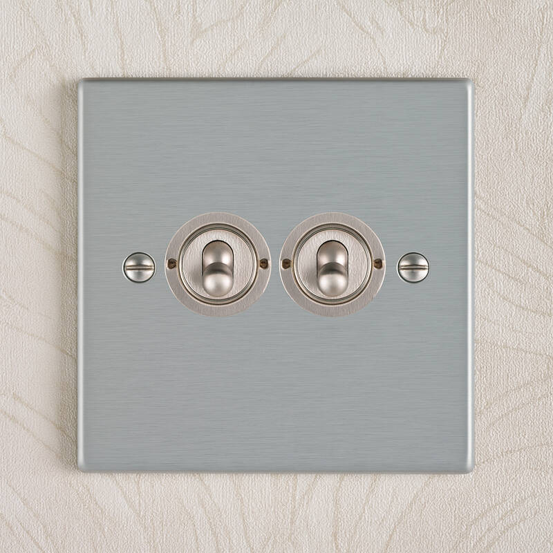 Image of Edit Hartland 2 Gang Two Way Toggle Switch