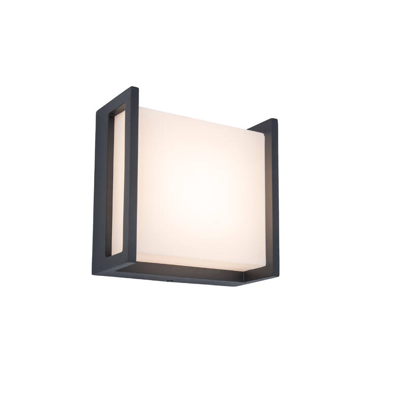 Image of Lutec Qubo 140 LED Outdoor Flush Wall Light