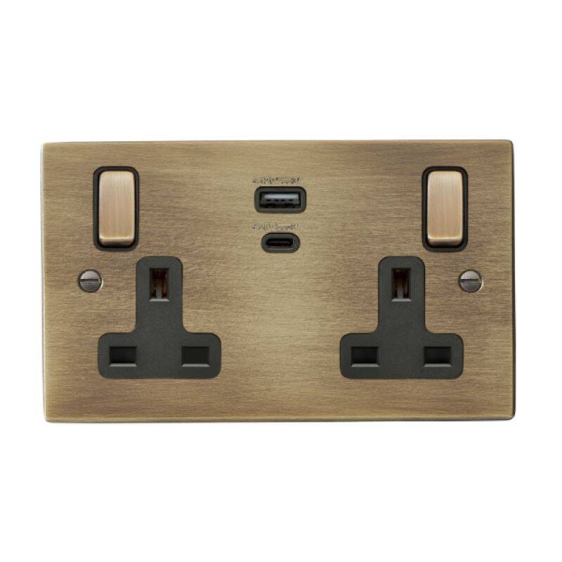 Image of Edit Hartland UK Socket with USB C Charging Ports