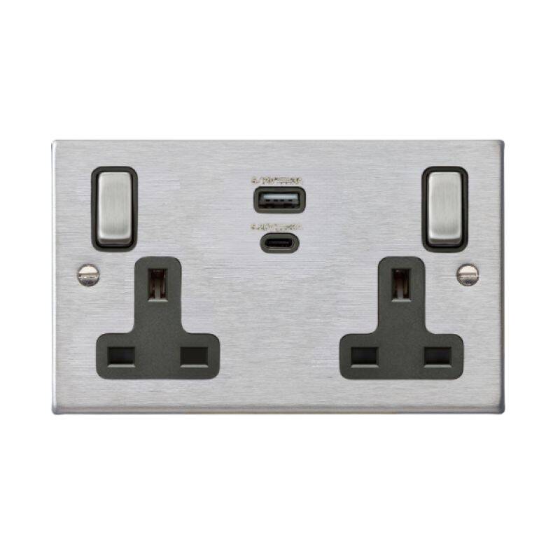 Image of Edit Hartland UK Socket with USB C Charging Ports