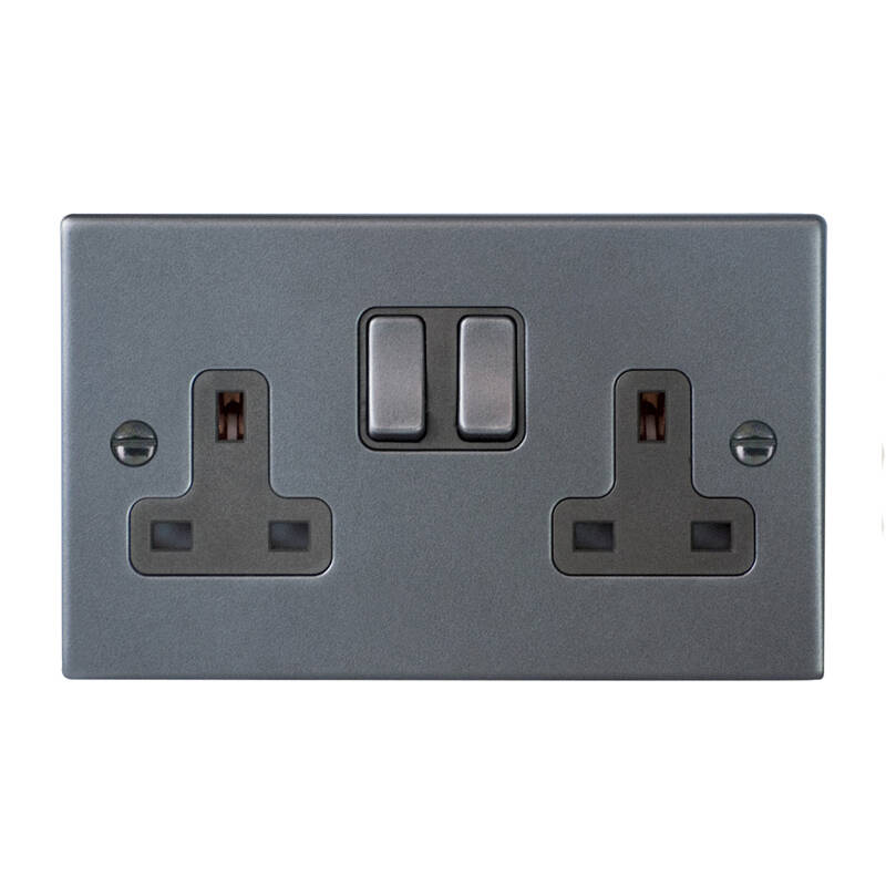Image of Edit Hartland 2 Gang Double UK Socket
