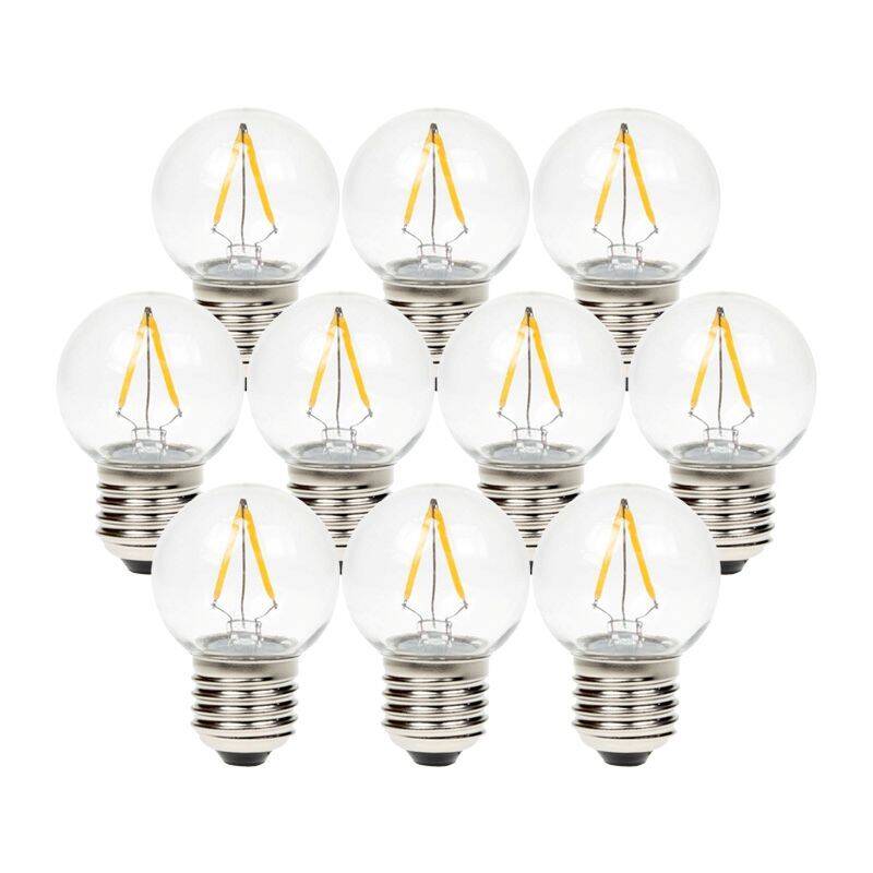 Image of Envirolight 2W Warm White Dimmable LED Decorative Filament Golfball Bulb - Screw Cap