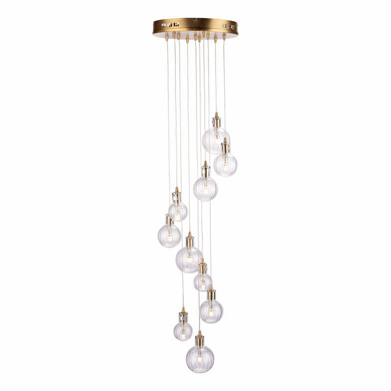 Image of Dar Dita 10 Light Cluster Ceiling Pendant