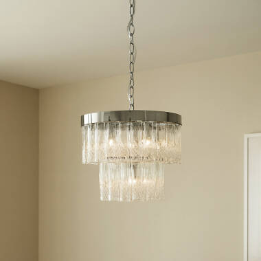 Image of Wisteria Dalia Clear Glass Chandelier