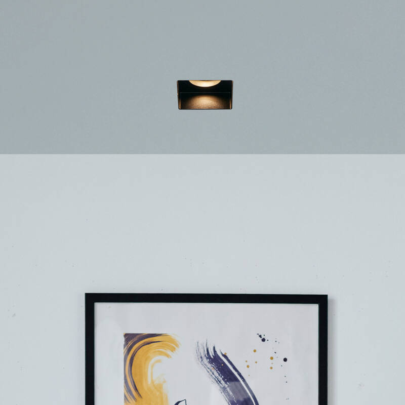 Image of Envirolight Square Plaster-In Trimless Fire Rated Fixed Downlight