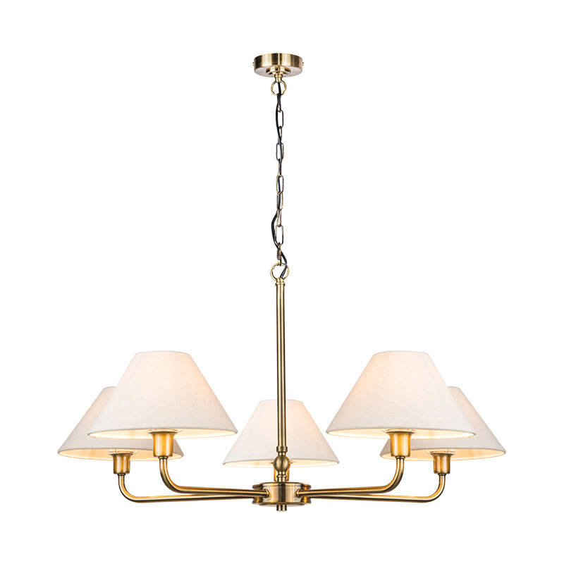 Image of Wisteria Margaret 5 Arm Ceiling Pendant Light