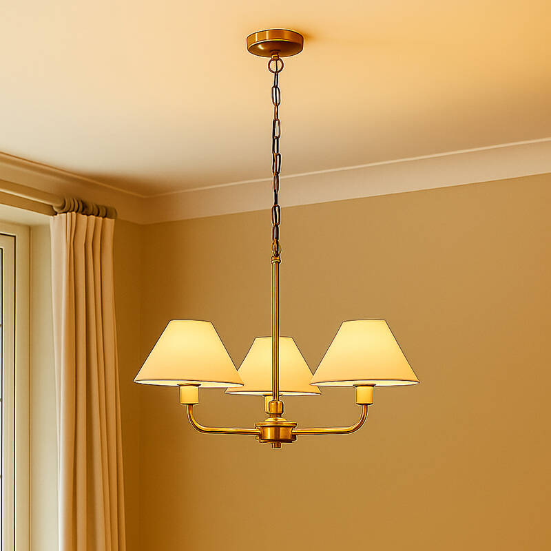 Image of Wisteria Margaret 3 Arm Ceiling Pendant Light