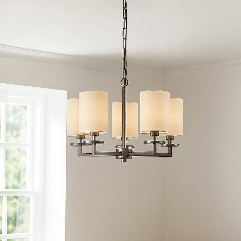 Image of Wisteria Brook 5 Arm Ceiling Pendant Light