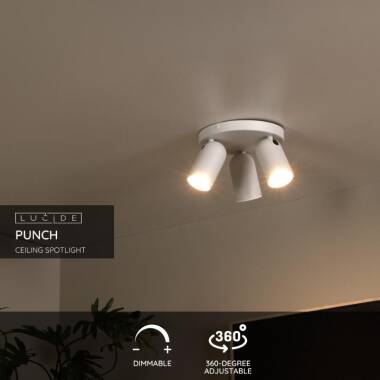Image of Lucide Punch 3 Light Spotlight Plate
