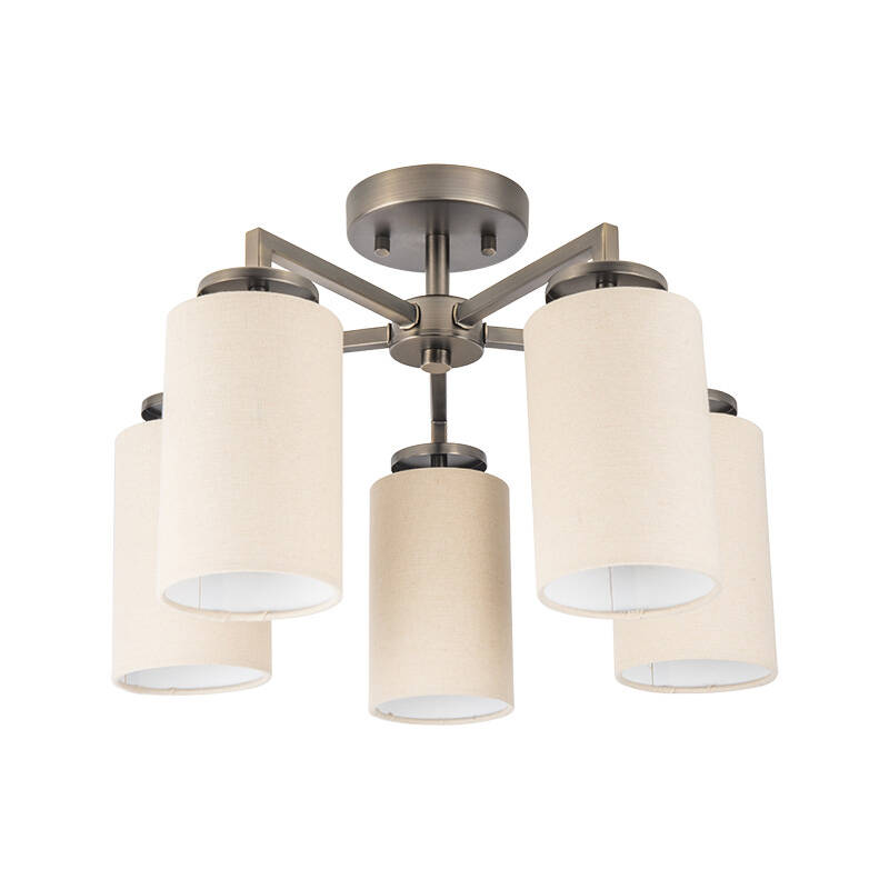 Image of Wisteria Brook 5 Arm Semi-Flush Ceiling Light