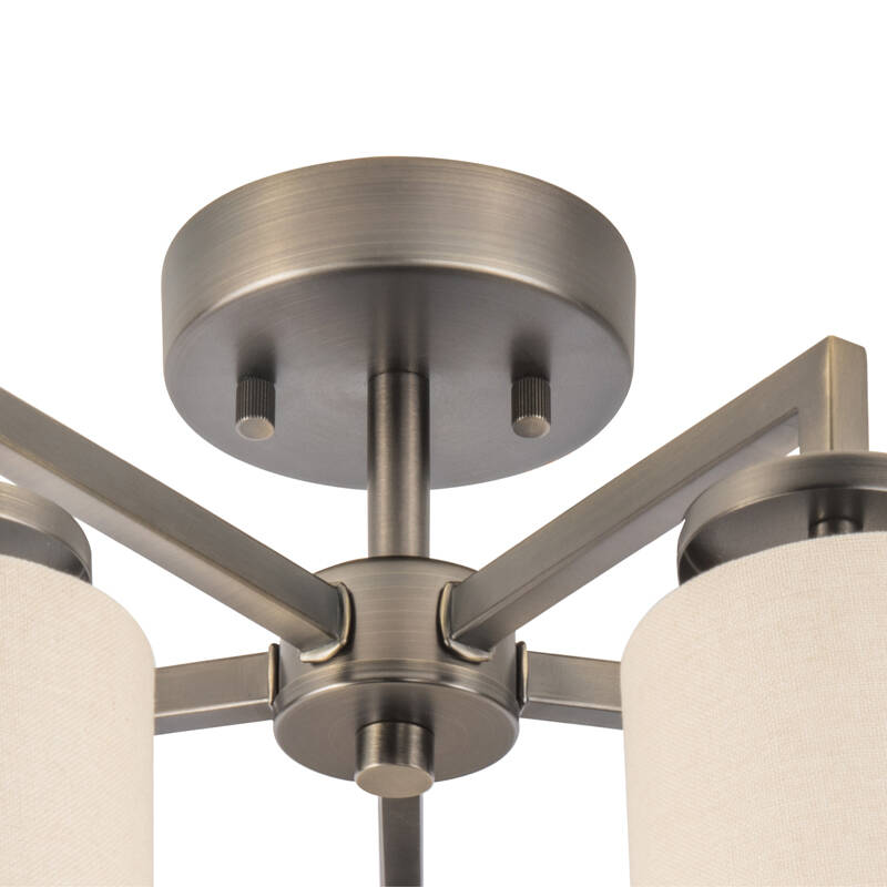 Image of Wisteria Brook 5 Arm Semi-Flush Ceiling Light