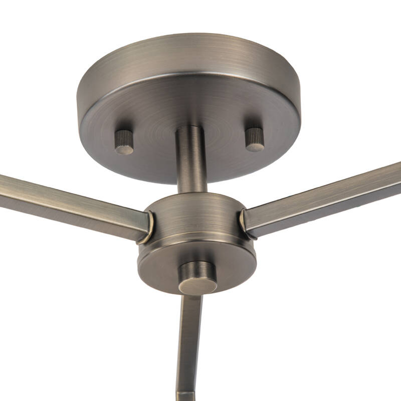 Image of Wisteria Brook 3 Arm Semi-Flush Ceiling Light