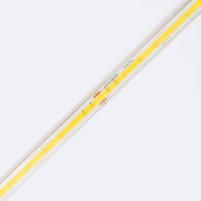 Image of 50M IP65 220V Dimmable Daylight 5000K COB LED Autorectified Silicone Flex Strip Kit