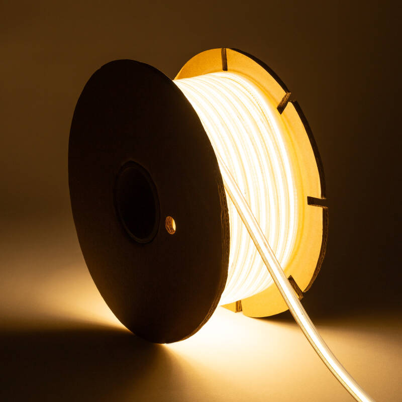 Image of 50M IP65 220V Dimmable Daylight 5000K COB LED Autorectified Silicone Flex Strip Kit
